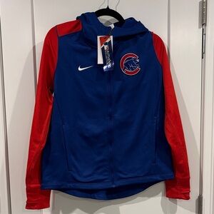 NEW Nike Womens Chicago Cubs Zip Up Hooded Jacket Medium